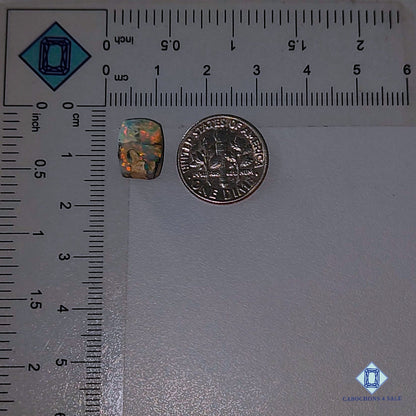 Natural Ethiopian Opal Gemstone Rectangle Druzy 11*9*5mm from Ethiopia available for sale