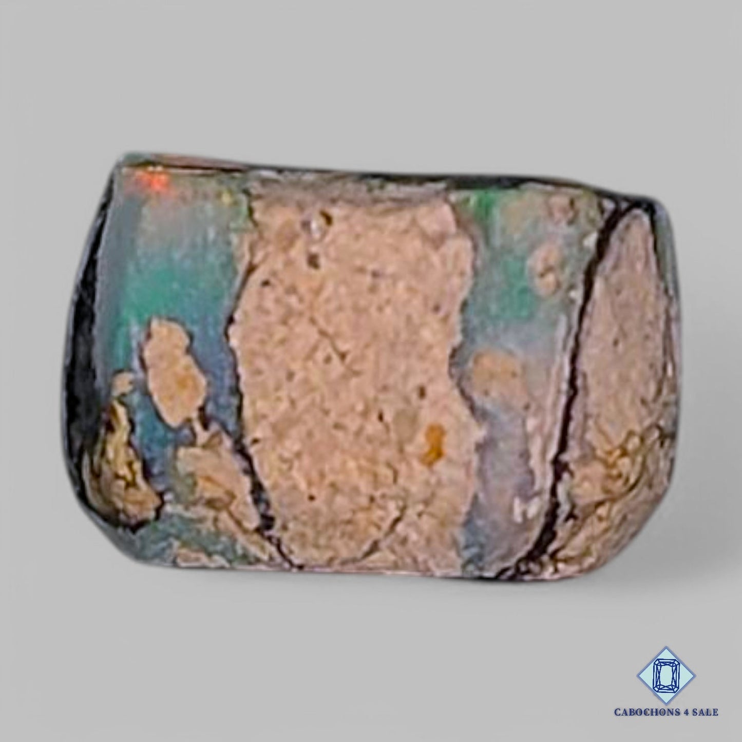 Natural Ethiopian Opal Gemstone Rectangle Druzy 11*9*5mm from Ethiopia available for sale