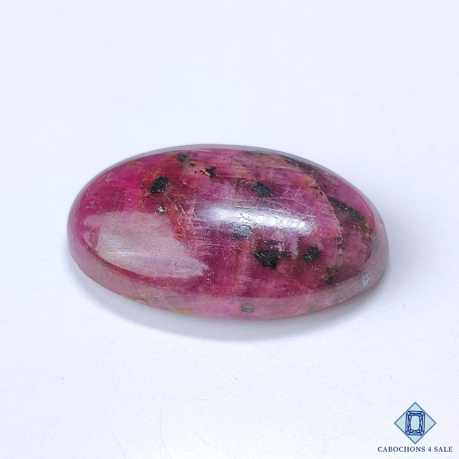 Fire Chatoyant Ruby with Tourmaline