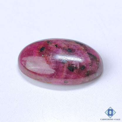 Fire Chatoyant Ruby with Tourmaline