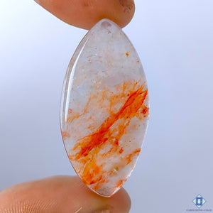 Fire Quartz Marquise Cabochons 39x19x4mm