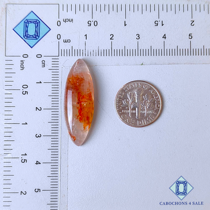 Fire Quartz Marquise Cabochons