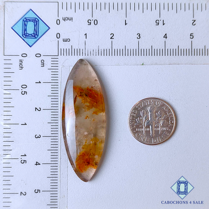 Fire Quartz Marquise Cabochons