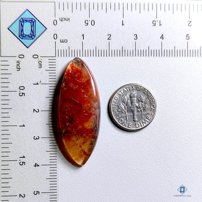 Fire Quartz Marquise Cabochons