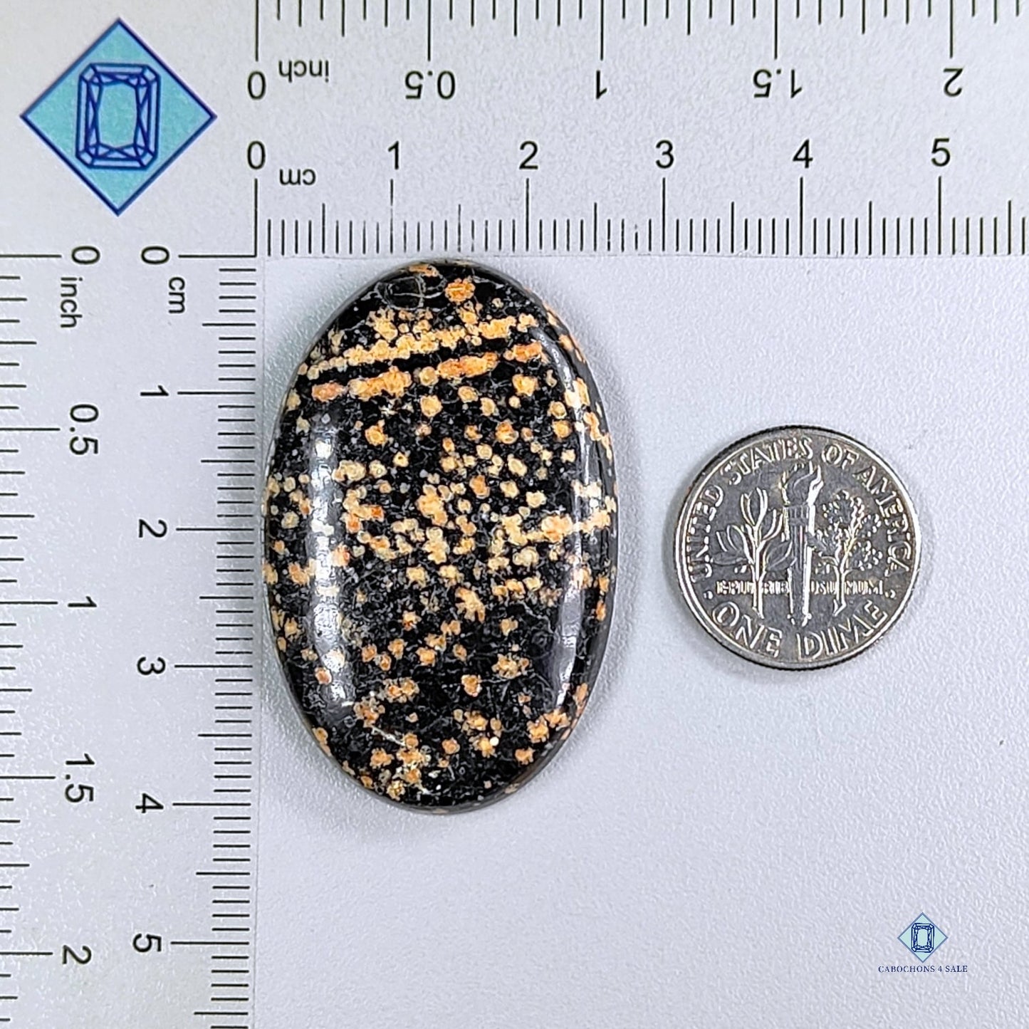 Firework Obsidian Oval Cabochons