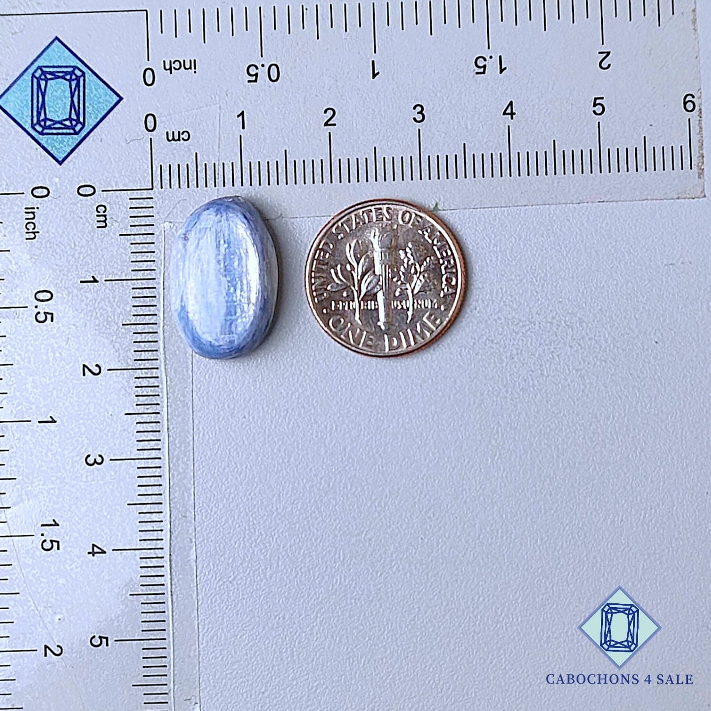 Natural Flashy Blue Kyanite Gemstone Oval Cabochons 18*12*5mm from Brazil  available for sale