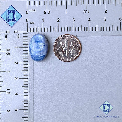 Natural Flashy Blue Kyanite Gemstone Oval Cabochons 18*12*6mm from Brazil  available for sale