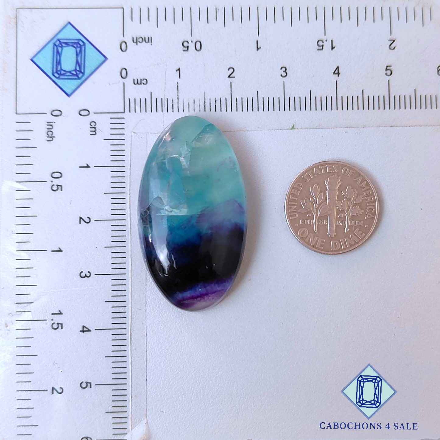 Fluorite Oval Cabochons 36*20*7mm