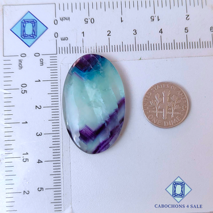 Fluorite Oval Cabochons 37*23*5mm