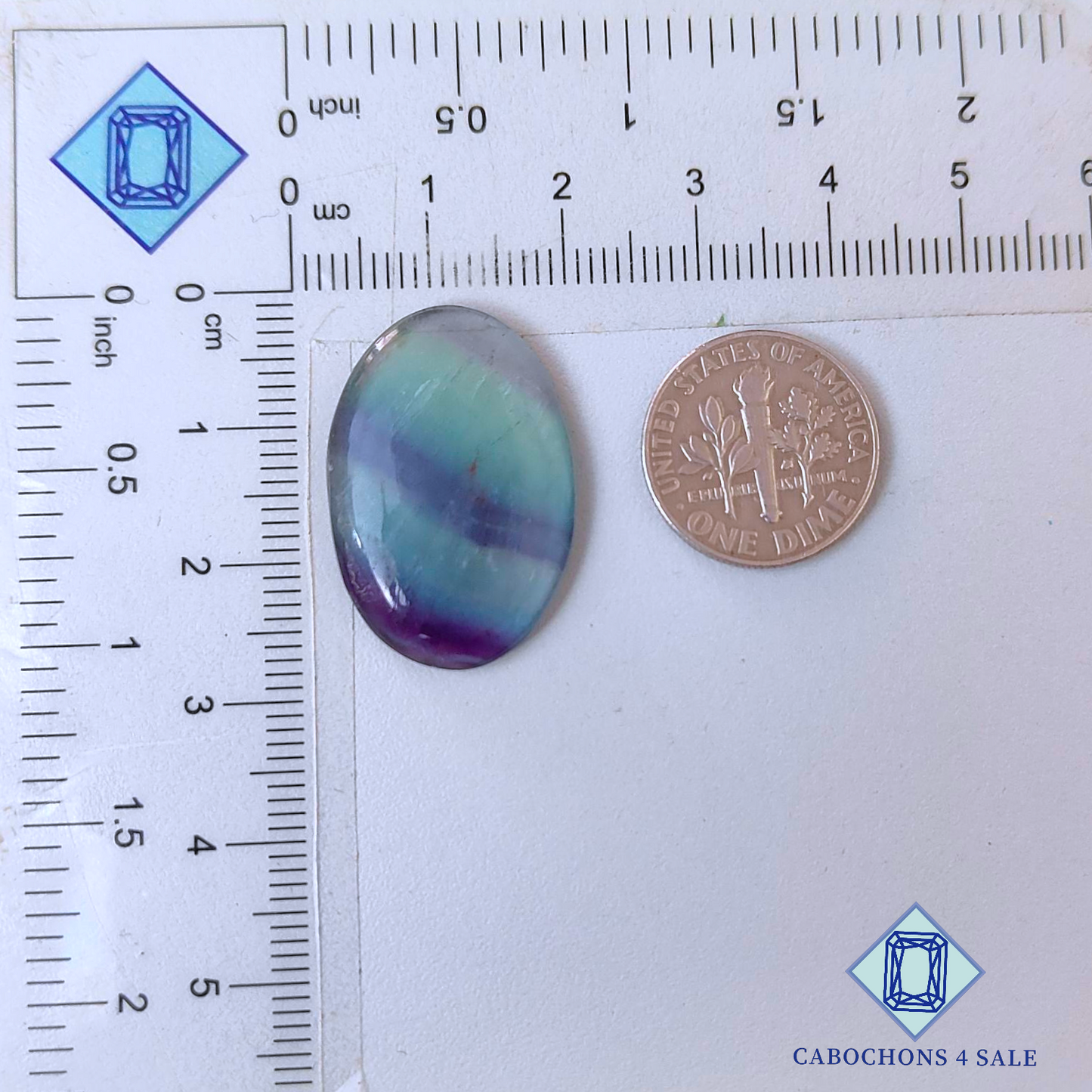 Fluorite Oval Cabochons 26*18*4mm