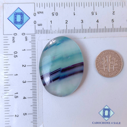Fluorite Oval Cabochons 38*28*8mm