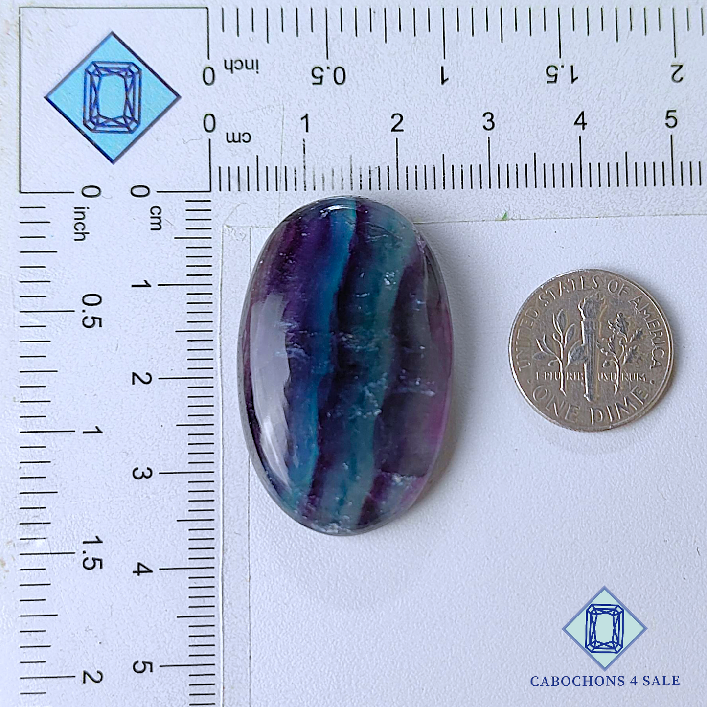 Fluorite Oval Cabochons