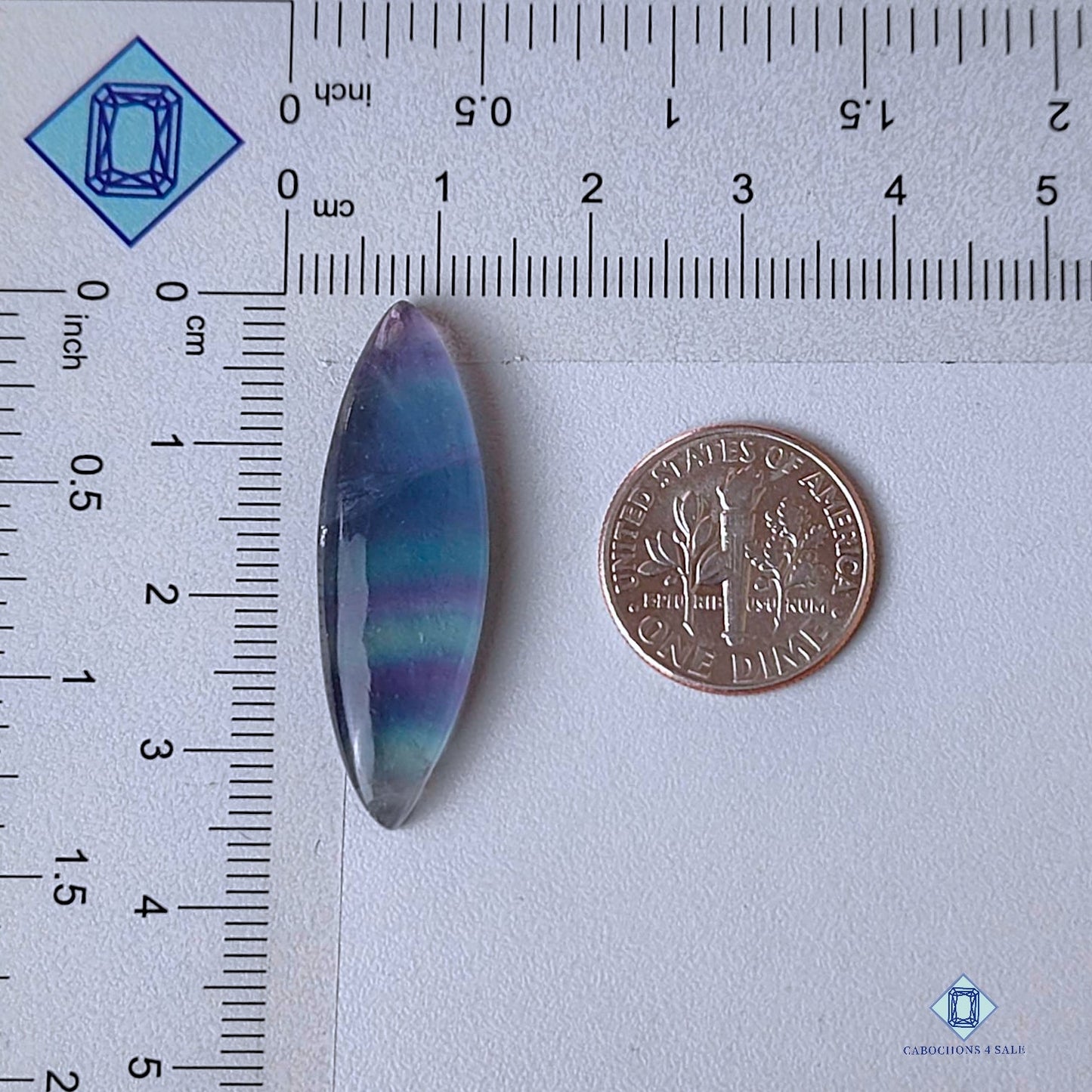 Superior Quality Fluorite Marquise Gemstone Cabochons for sale, Marquise 34*11*5mm