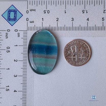 Exclusive Fluorite Oval Gemstone Cabochons for sale, Oval 30*19*5mm