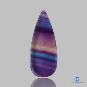 Natural Fluorite Gemstone Pear Cabochons 26*11*4mm from Mexico available for sale