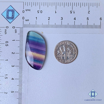 Natural Fluorite Gemstone  Fancy Cabochons 31*16*5mm from Mexico  available for sale