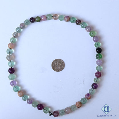 Natural Fluorite Gemstone  Round Beads 15.5 inch*8mm from Mexico available for sale
