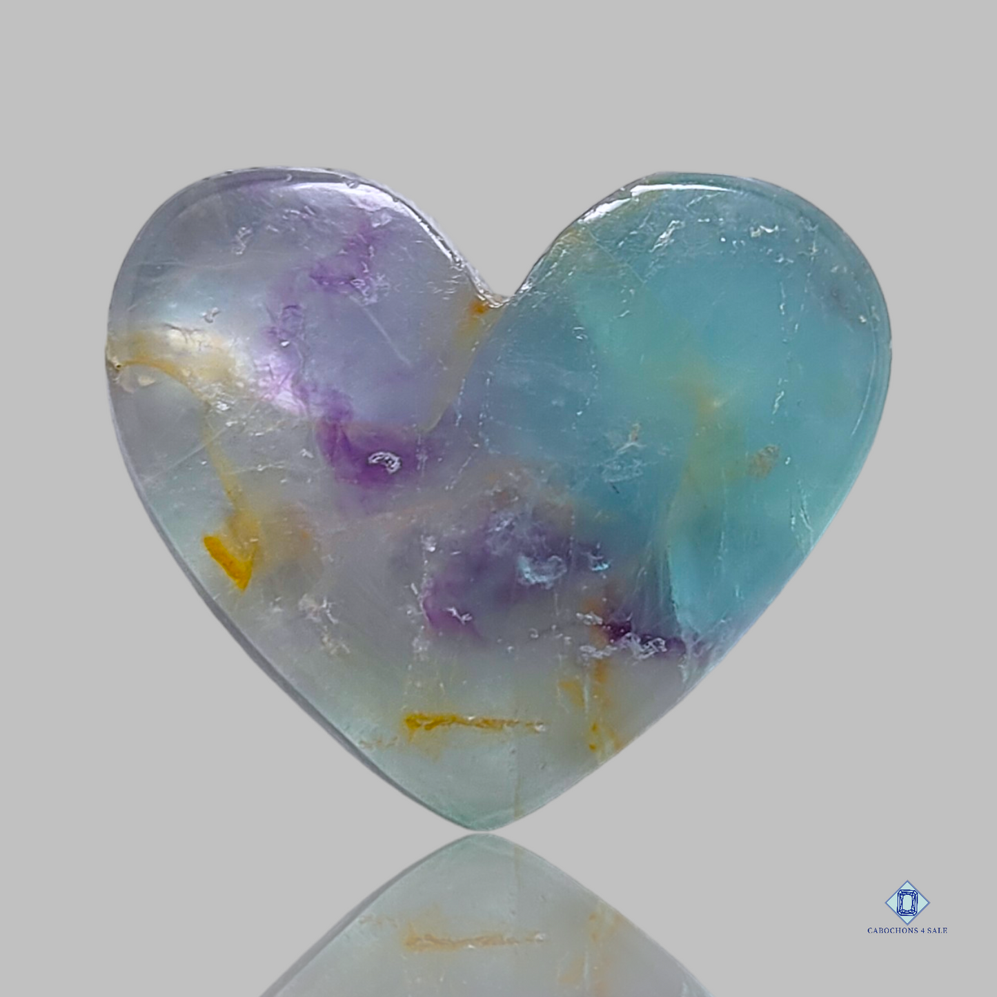 Fluorite-c4sw1603-Heart-Grey-Cabochons