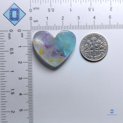 Fluorite-Heart-Cabochons