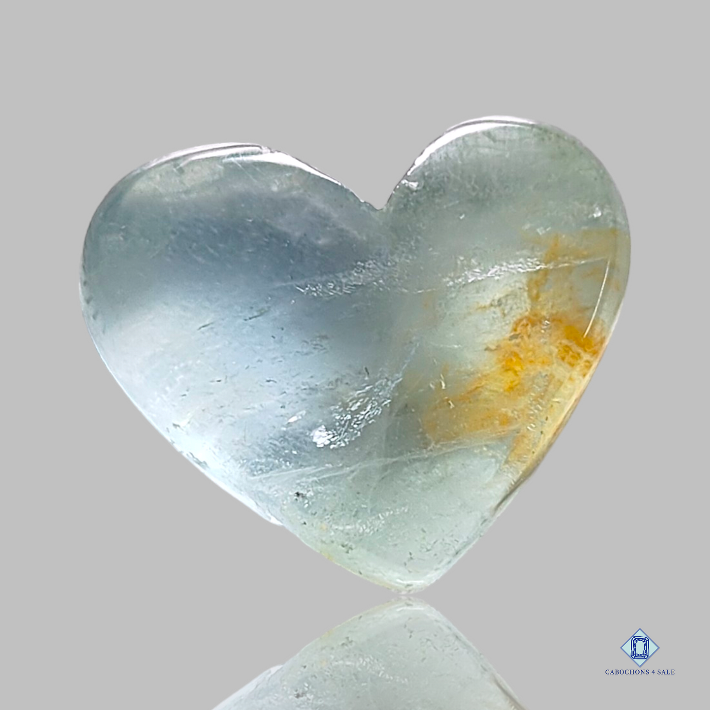 Fluorite-Heart-Cabochons