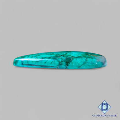 Natural Forest Malachite Gemstone  Pear Cabochons 31*23*5mm from Democratic Republic of the Congo available for sale