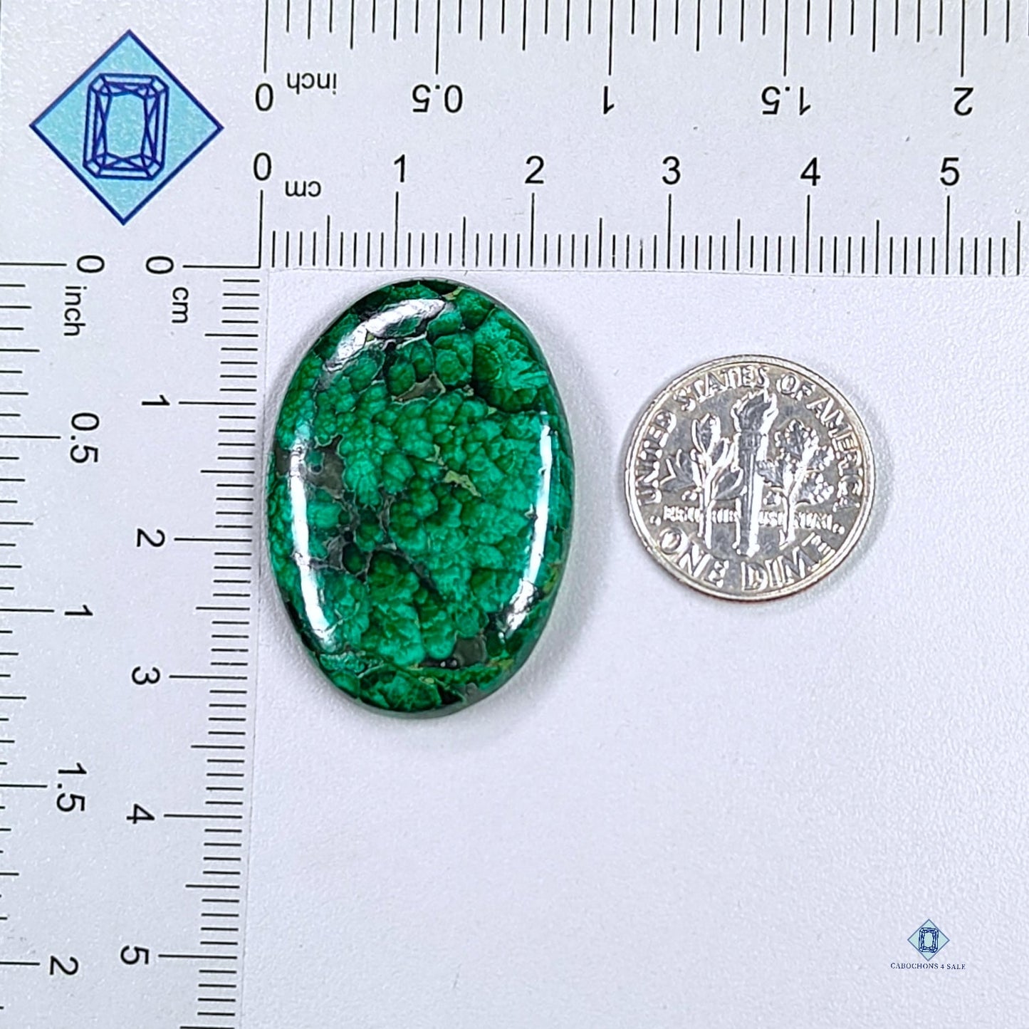 Forest Malachite Oval Cabochons