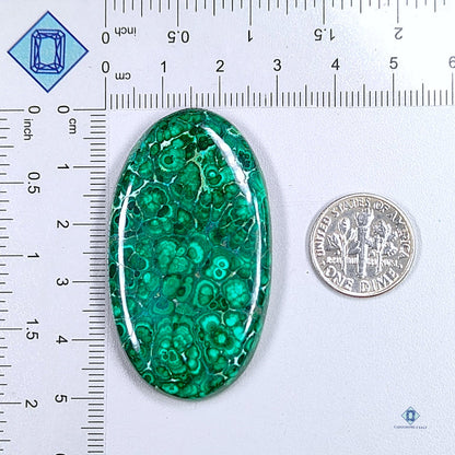 Forest Malachite Chrysocolla Oval Cabochons