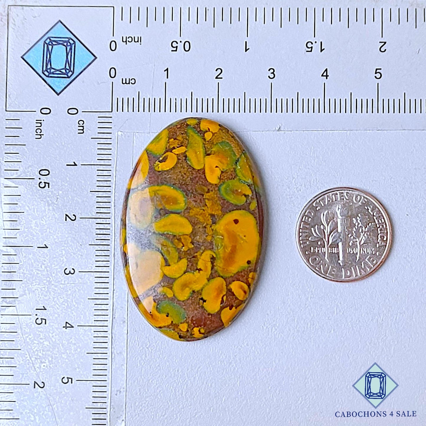 Natural Fruit Jasper Gemstone Oval Cabochons 41*27*5mm from India available for sale
