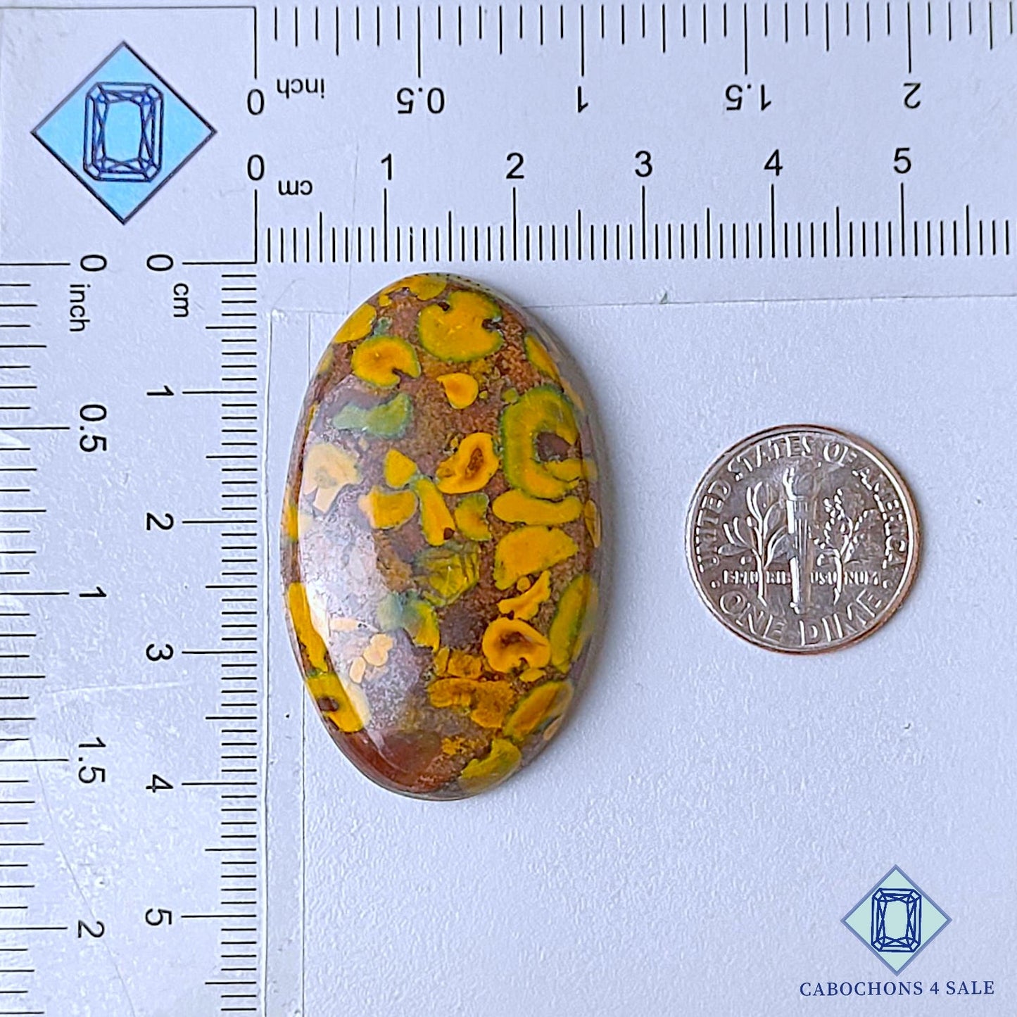 Natural Fruit Jasper Gemstone Oval Cabochons 40*24*7mm from India available for sale
