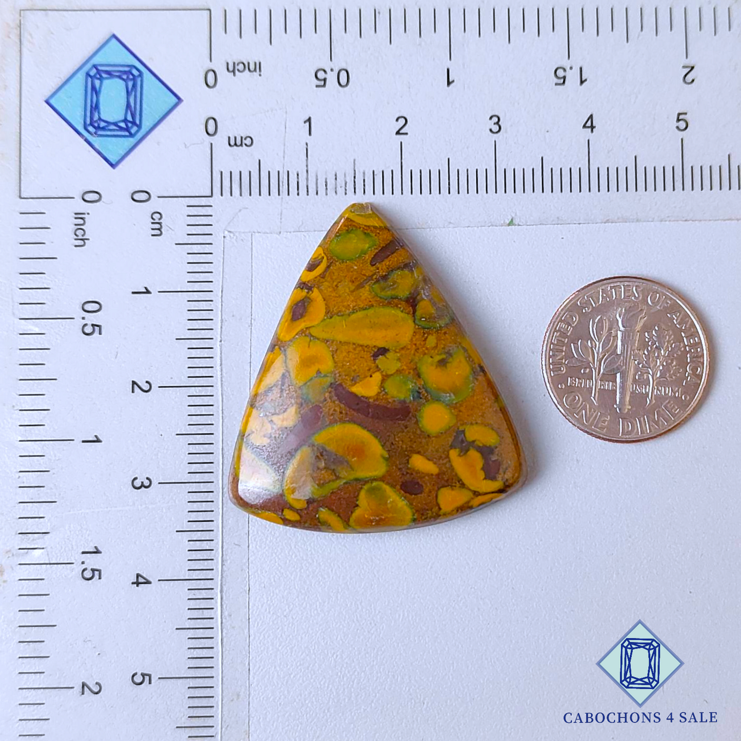 Fruit Jasper Triangle Cabochons