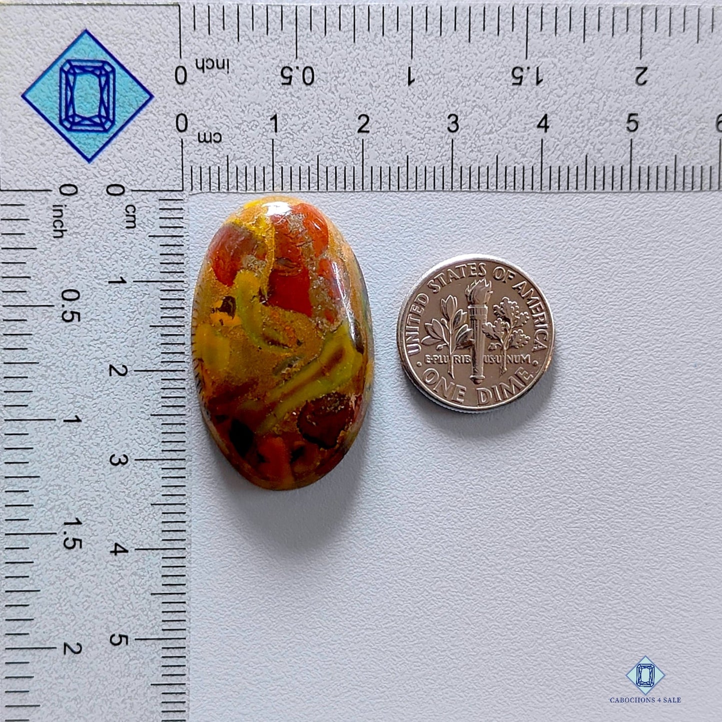 Fruit Jasper Oval Cabochons