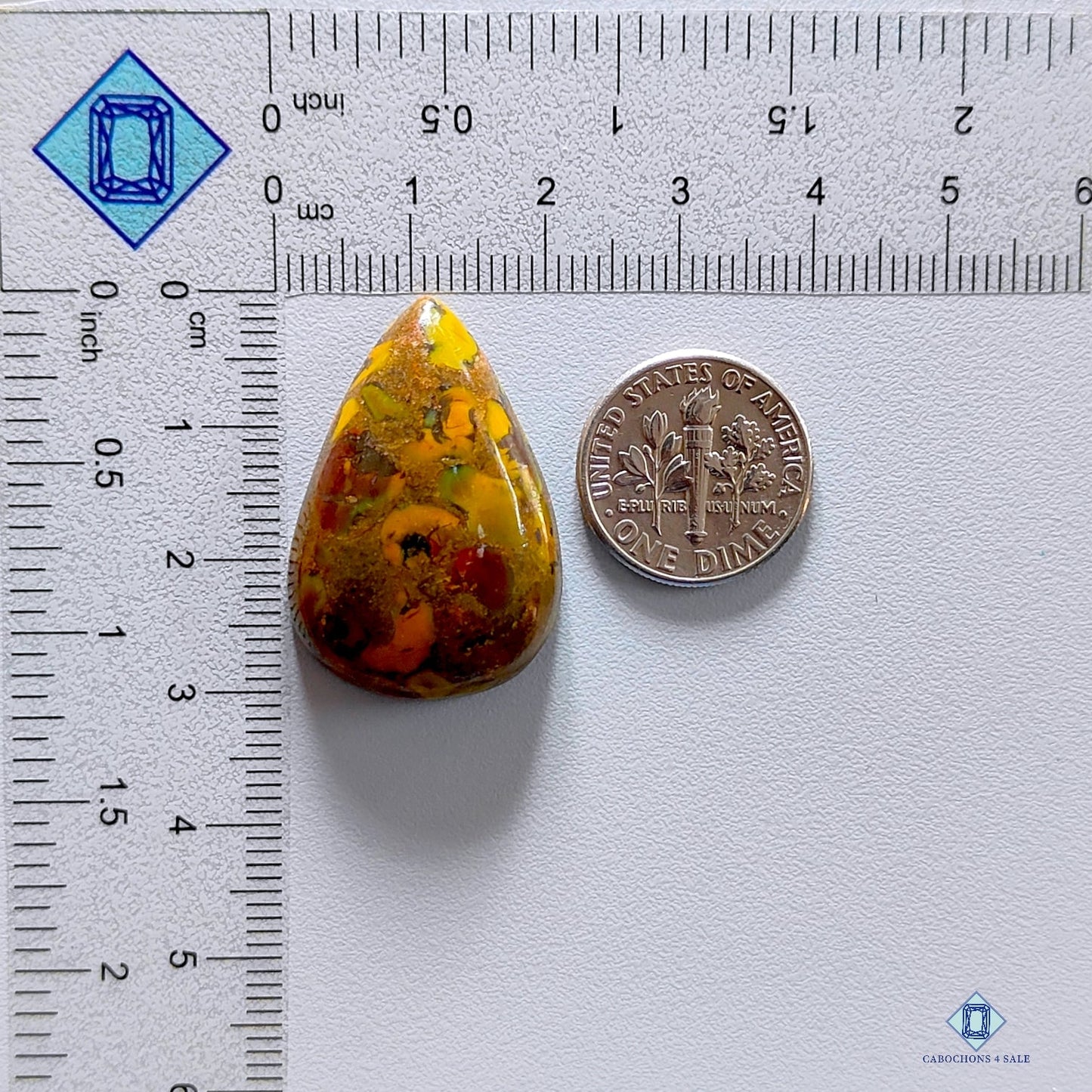 Fruit Jasper Pear Cabochons