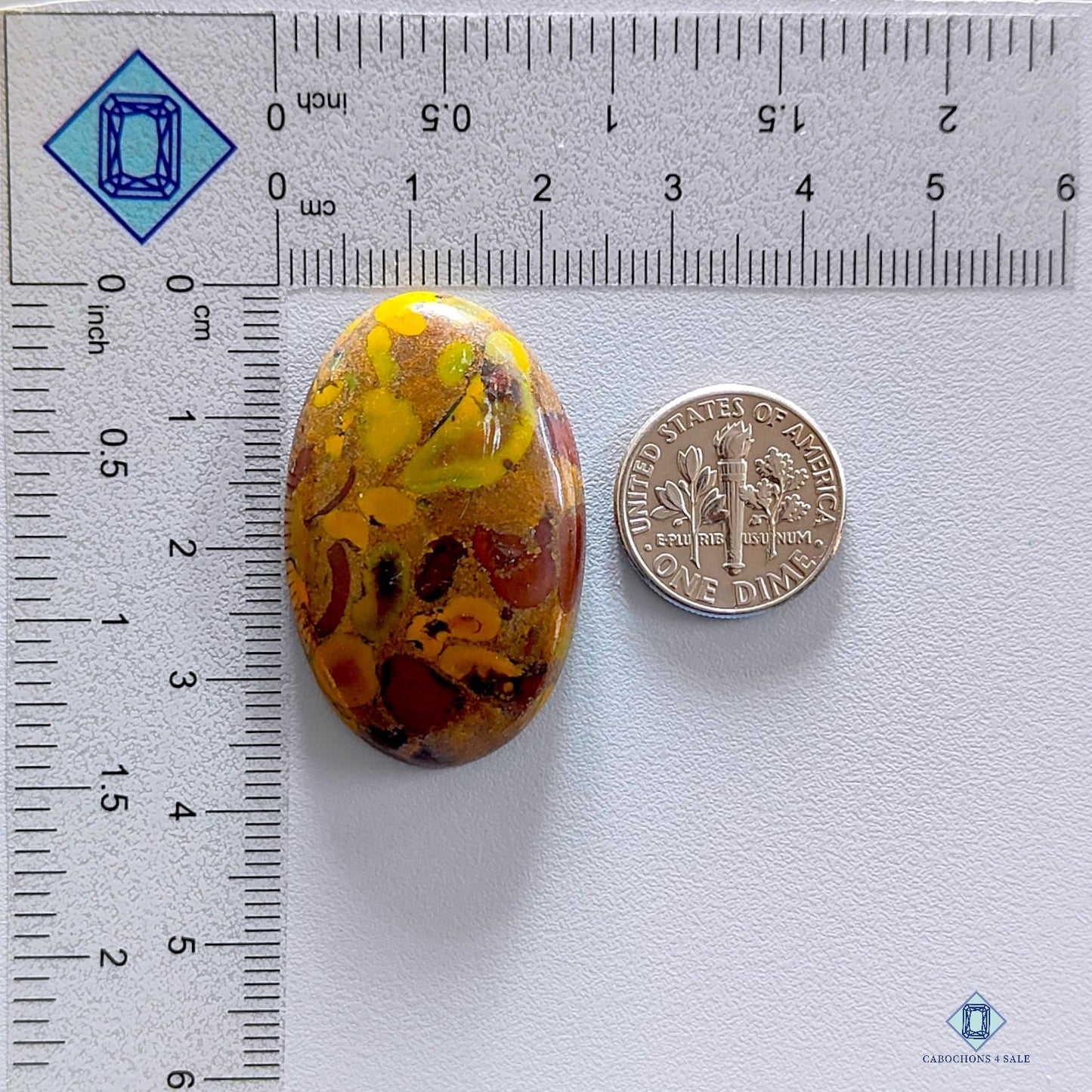 Fruit Jasper Oval Cabochons