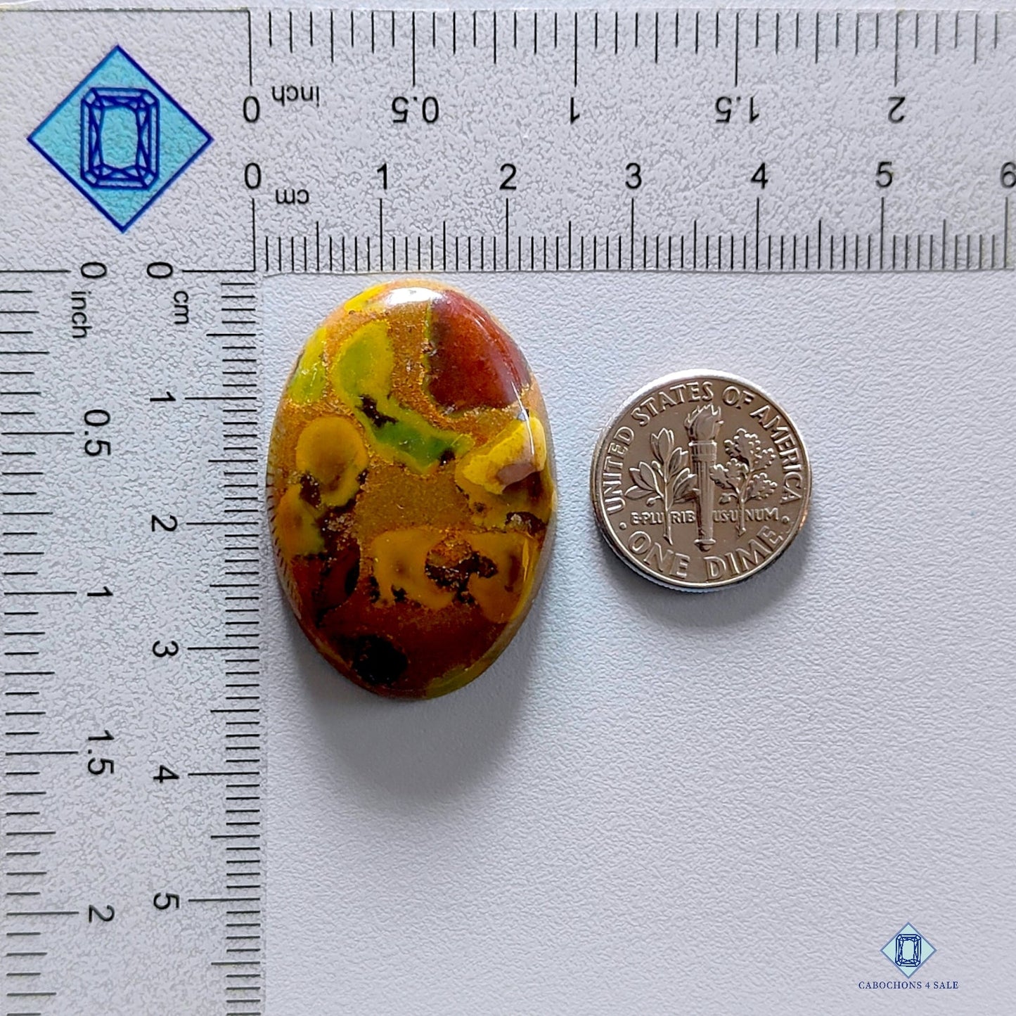 Fruit Jasper Oval Cabochons