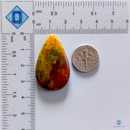 Fruit Jasper Pear Cabochons