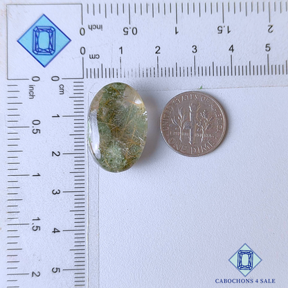 Cuarzo rutilado de jardín con drusa ovalada