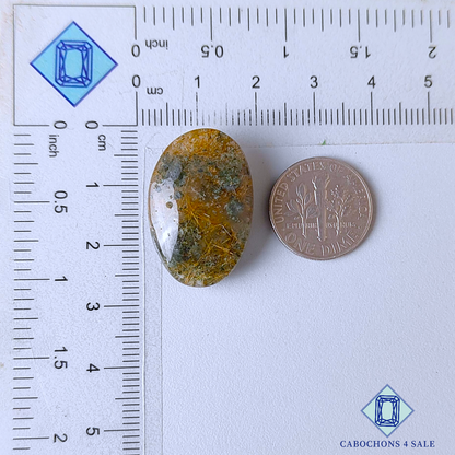 Cuarzo rutilado de jardín con drusa ovalada