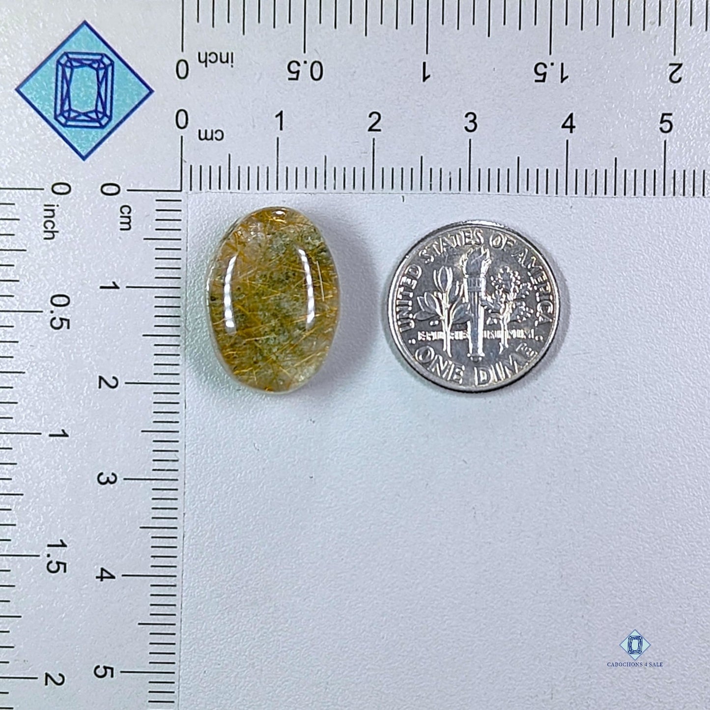 Garden Rutile Quartz Oval Cabochons