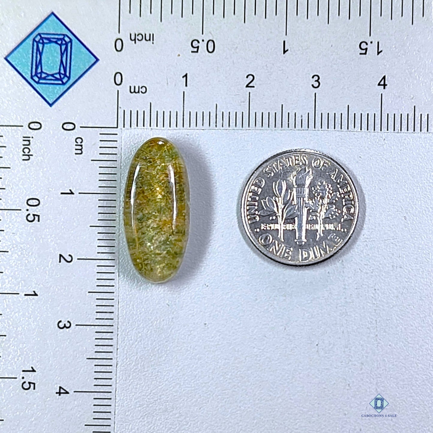 Garden Rutile Quartz Oval Cabochons