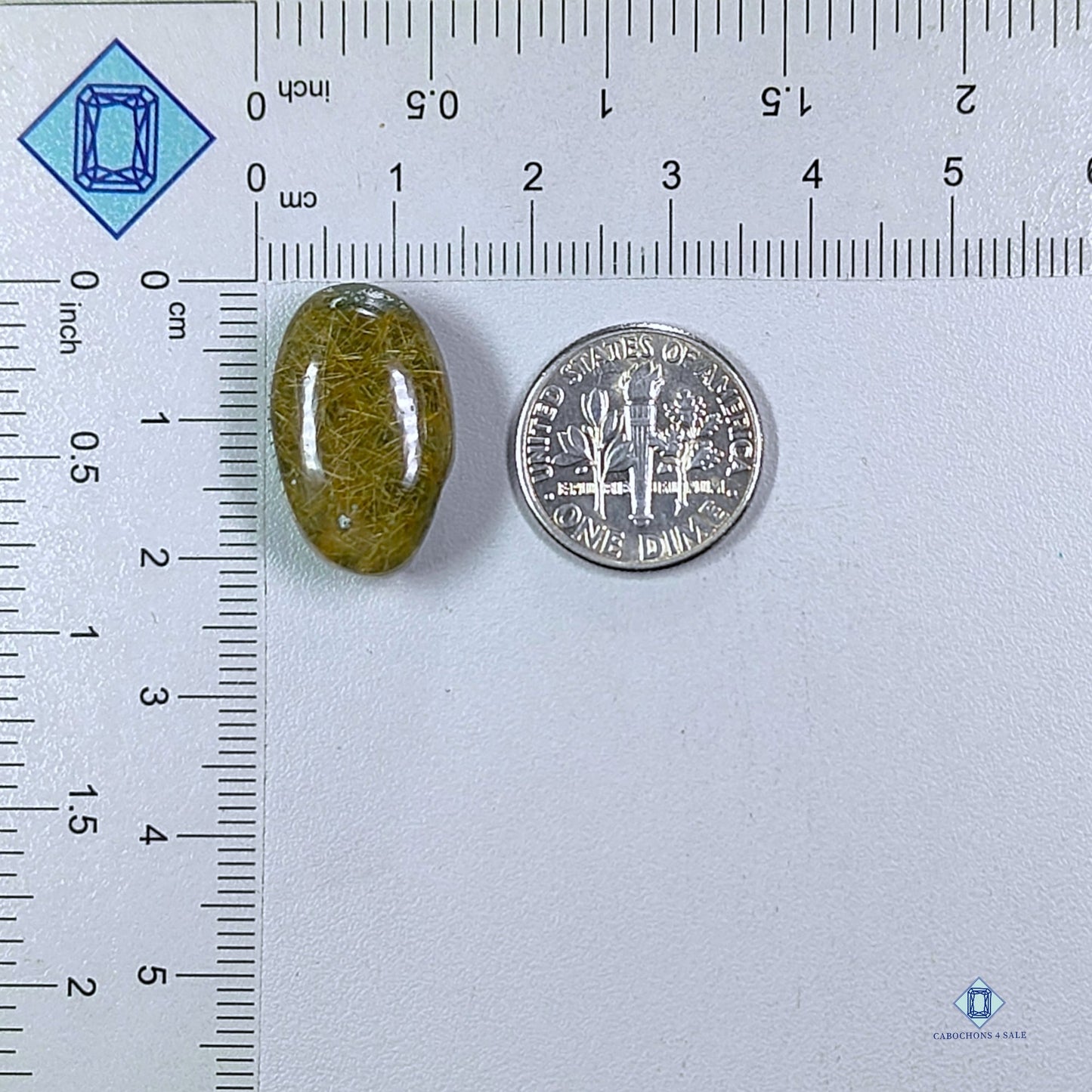 Garden Rutile Quartz Oval Cabochons