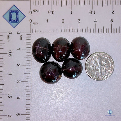 Garnet Star Oval Opaque