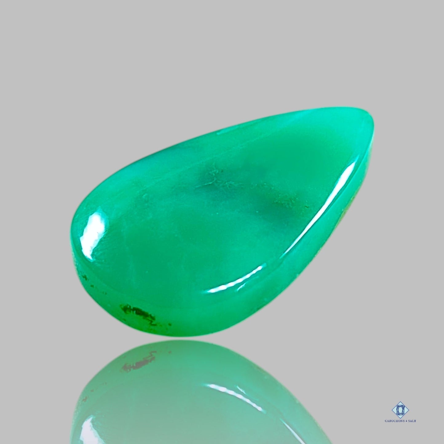 Gemmy Chrysoprase Pear Cabochons