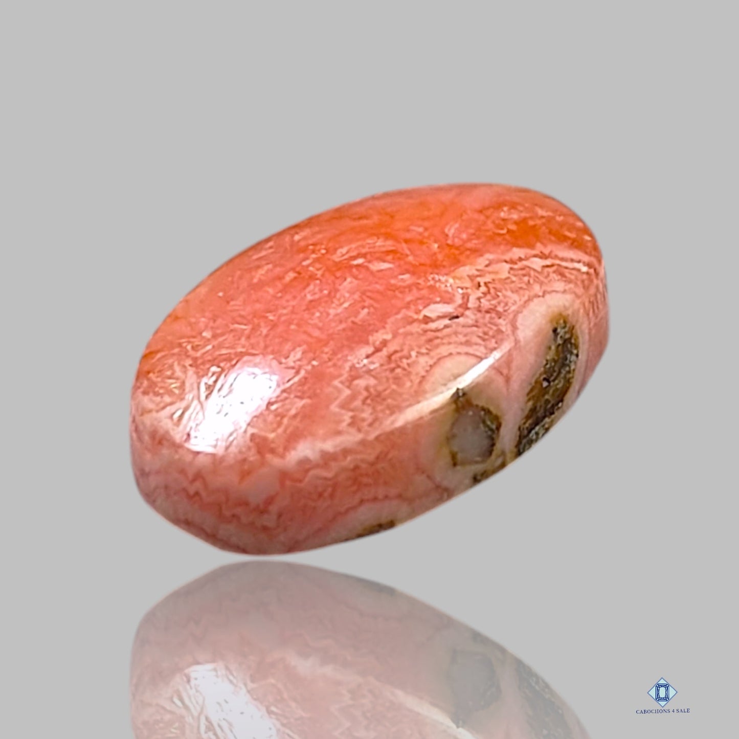 Gemmy Rhodochrosite Oval Cabochons