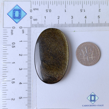 Golden Obsidian Oval Cabochons