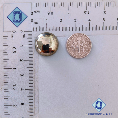 Golden Pyrite Round Cabochons 16*5mm