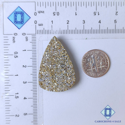 Golden Pyrite Pear Druzy