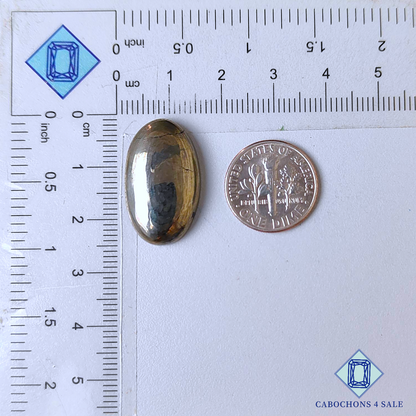 Golden Pyrite Oval Cabochons