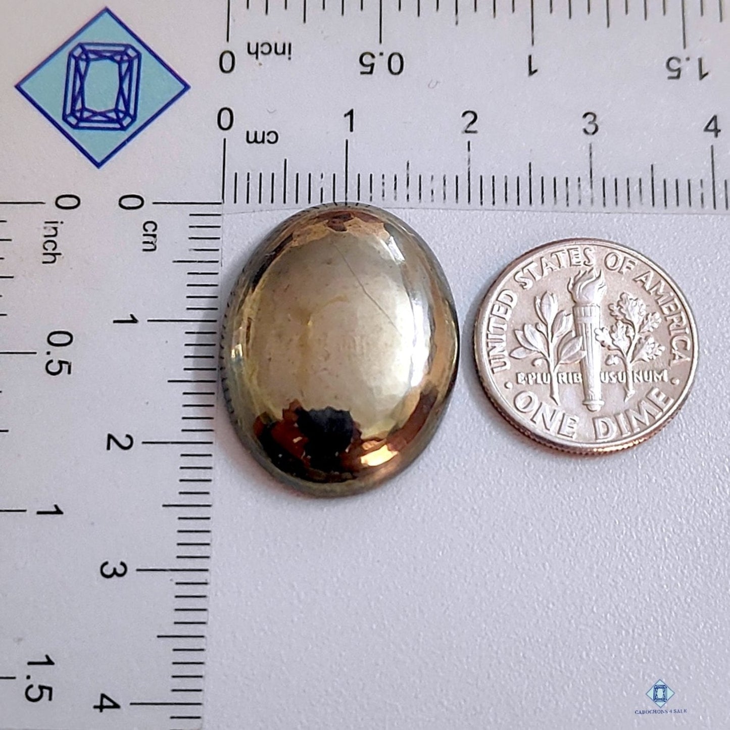 Golden Pyrite Oval Cabochons