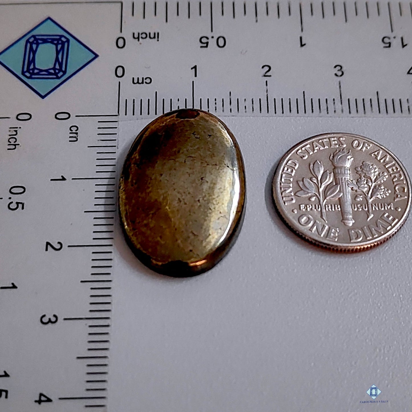 Golden Pyrite Oval Cabochons