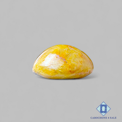 Golden Rutile Quartz Round Cabochons 17*10mm